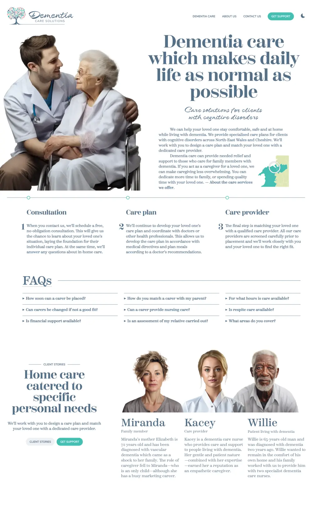 Dementia Care Solutions website