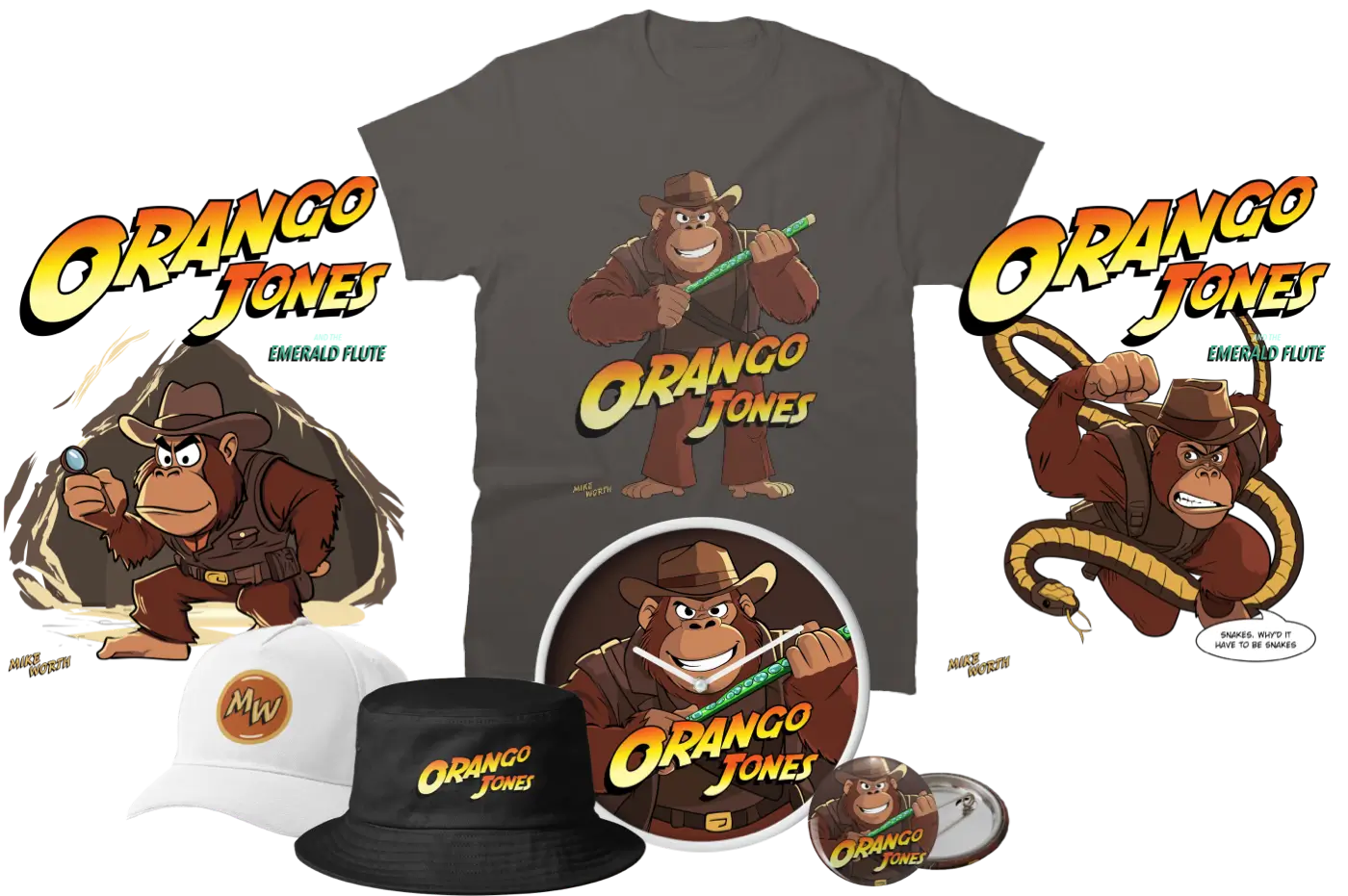 Mike Worth merch designs