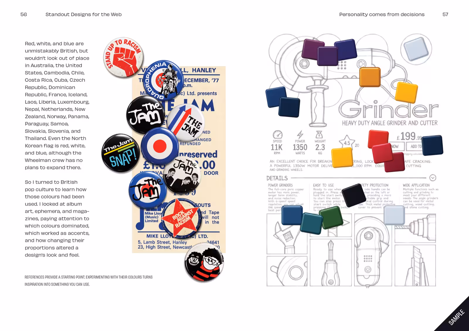 Inside Standout Designs for the Web, spread 3