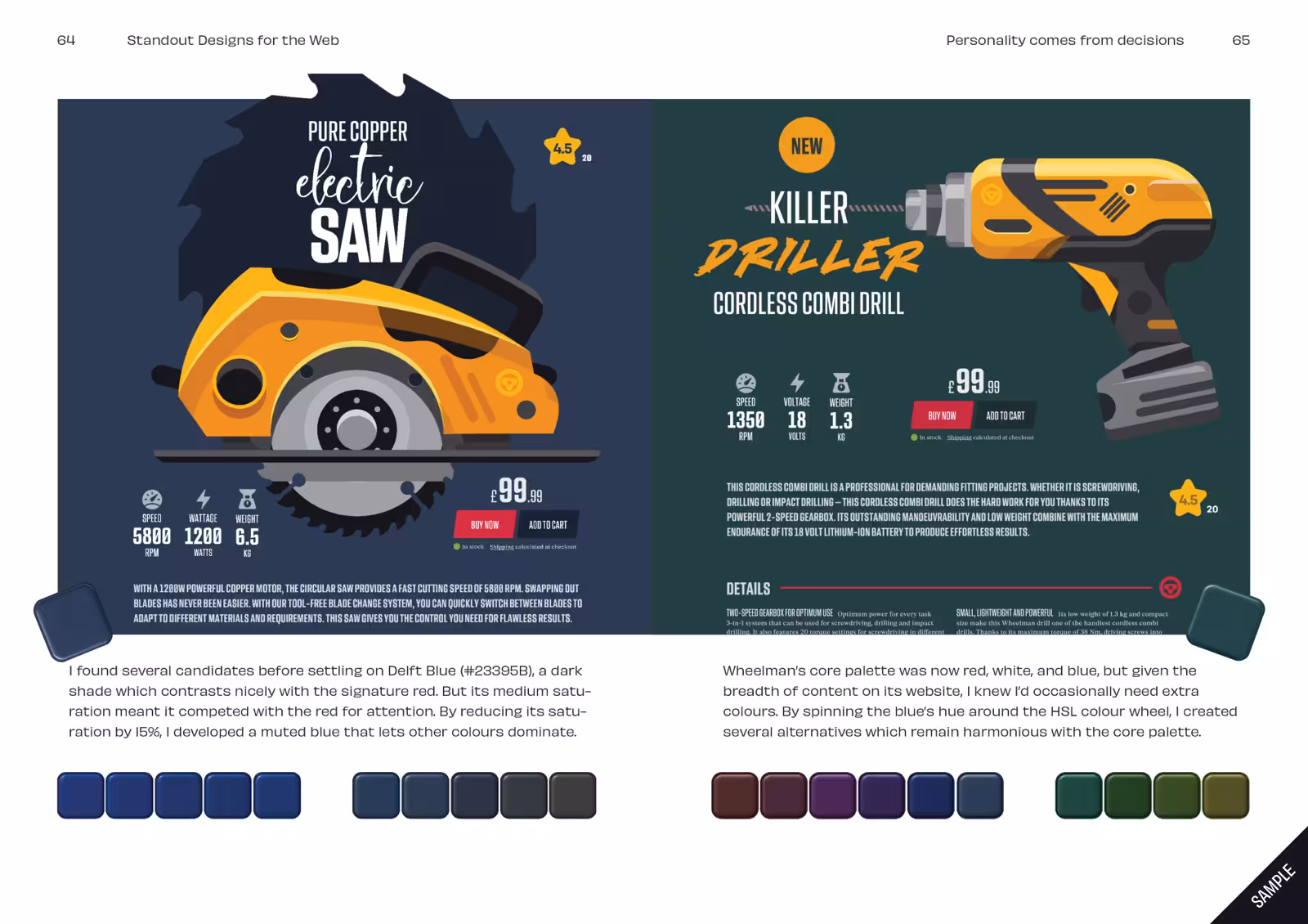 Inside Standout Designs for the Web, spread 4