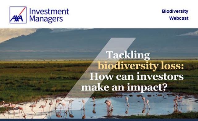 Webcast: AXA IM International Day for Biological Diversity