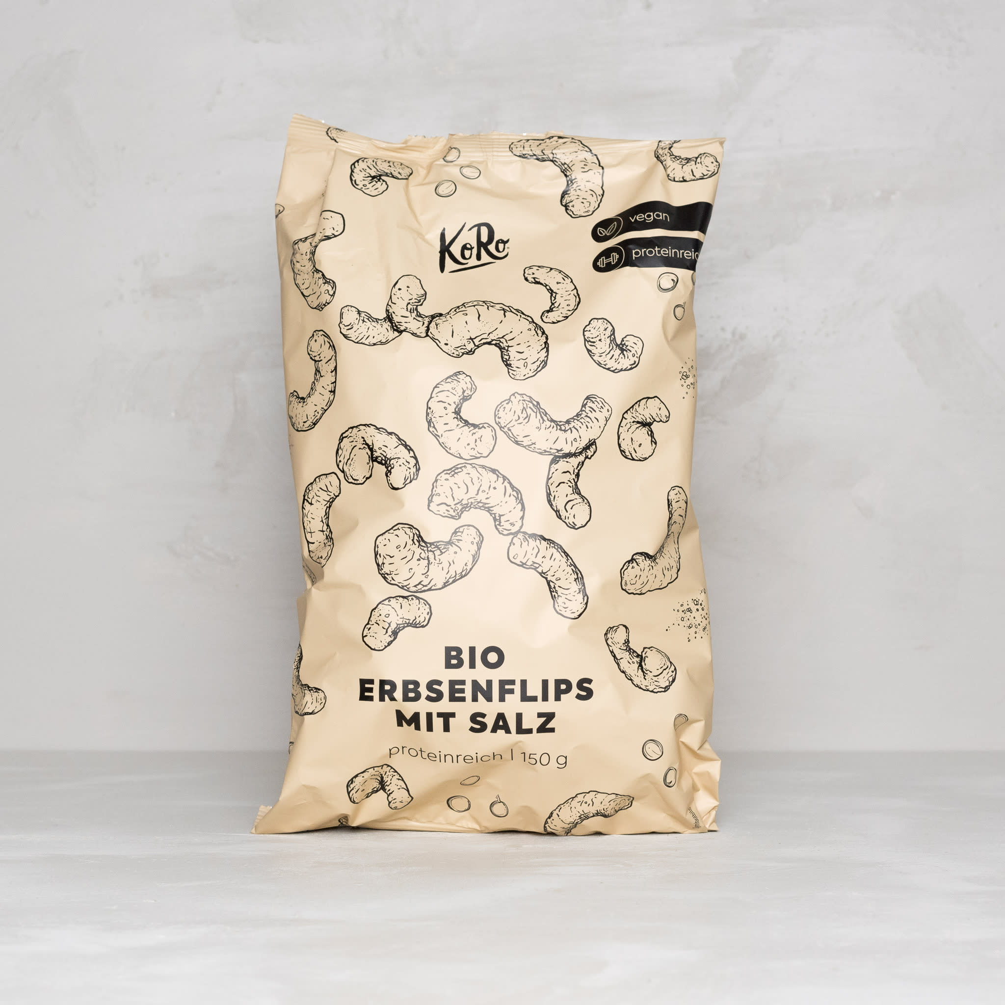 KORO Bio Erbsenflips mit Meersalz
