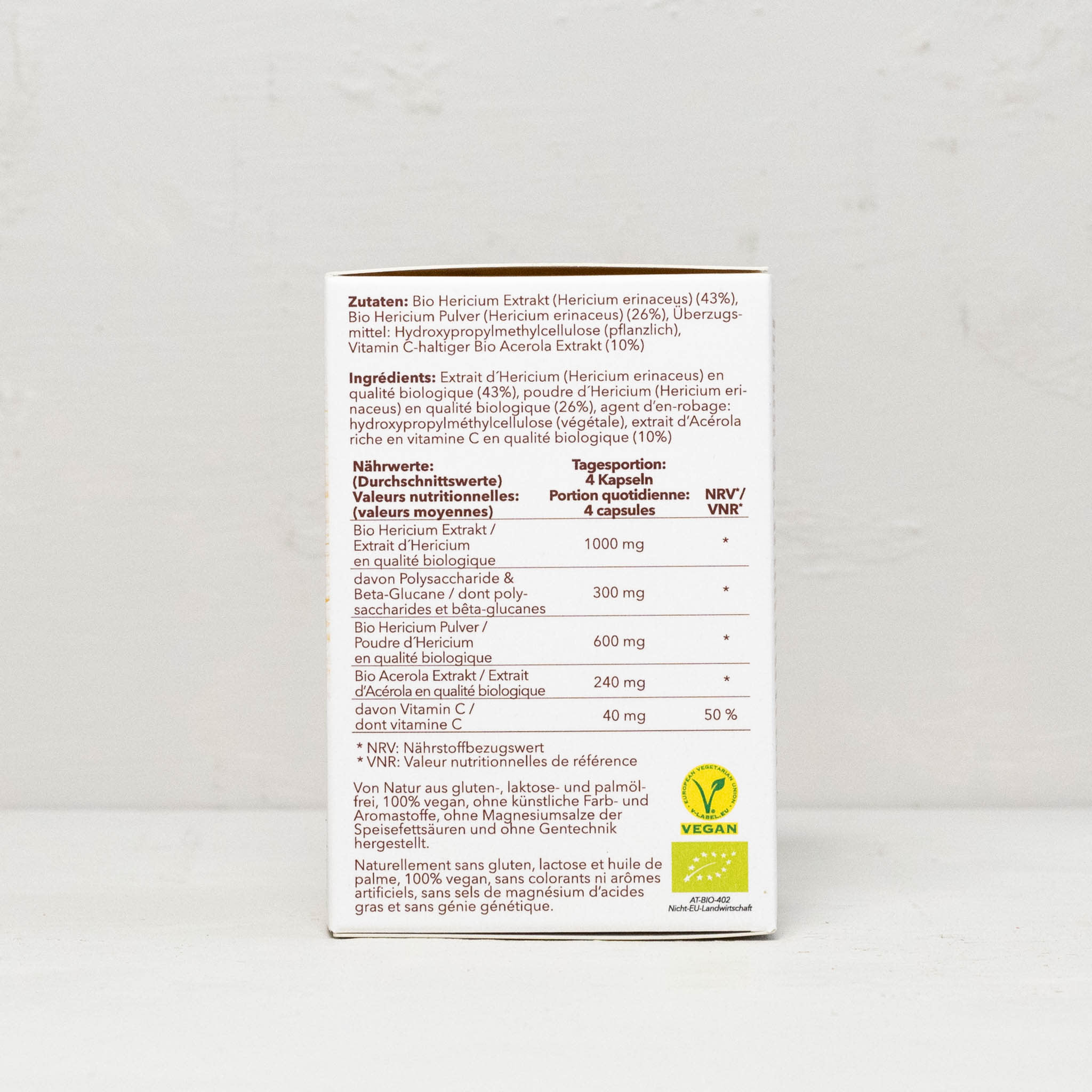 HAWLIK Bio Hericium Extrakt + Pulver 120 Kapseln – Bild 2