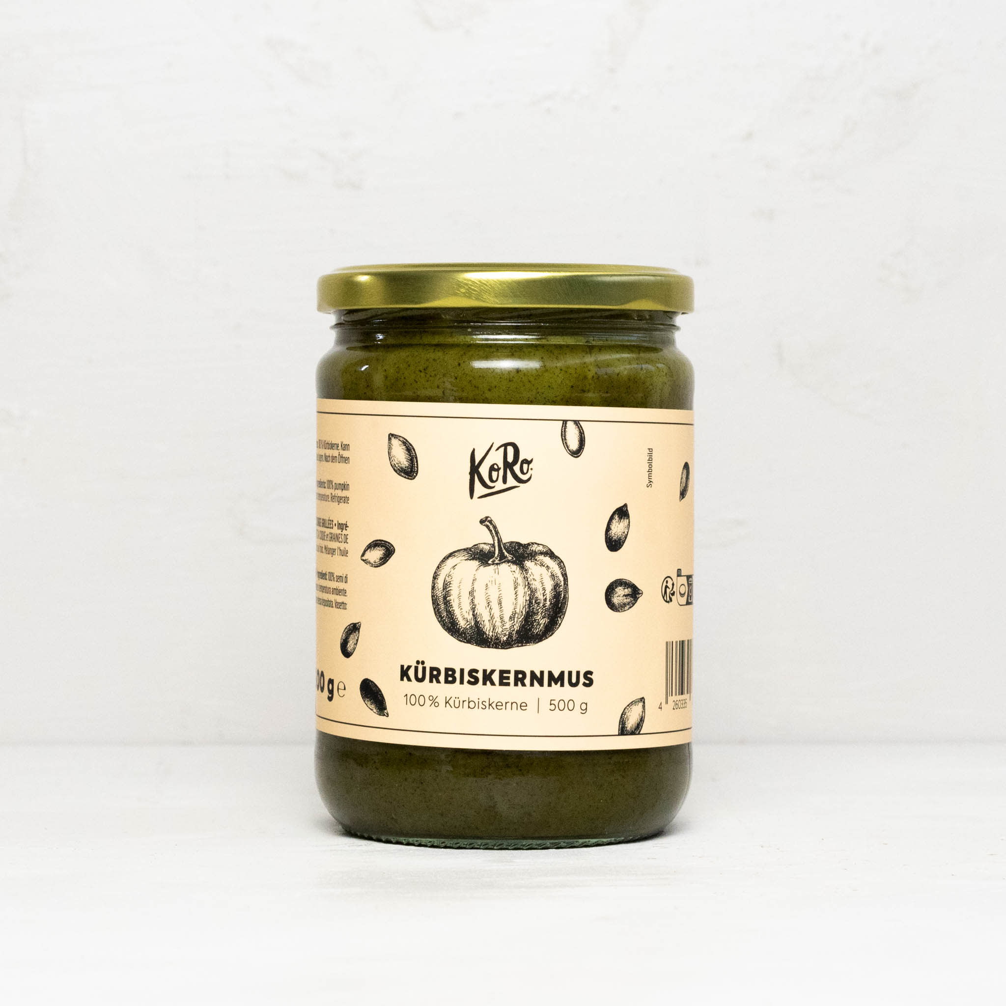 Kürbiskernmus im Glas