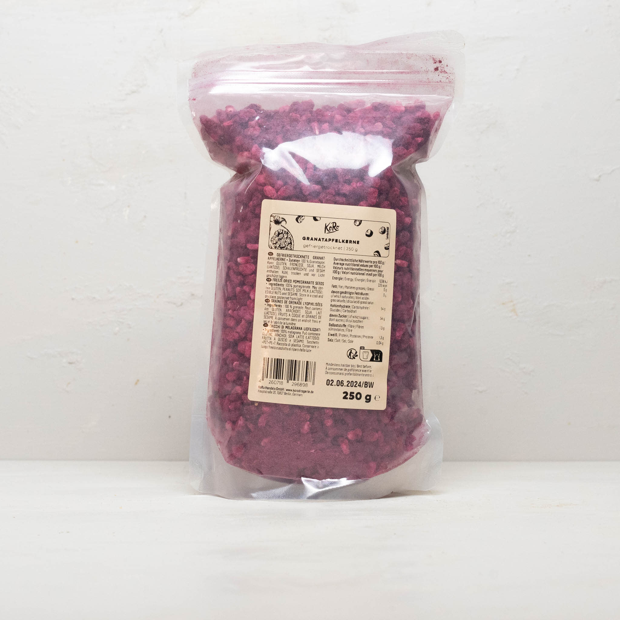 gefriergetrocknete Granatapfelkerne