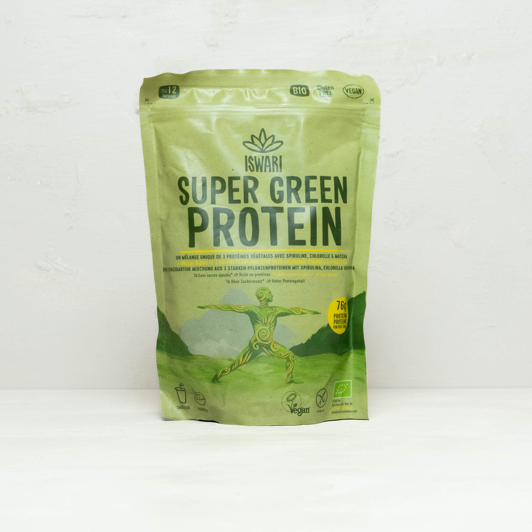 Vegan Protein mit Chlorella und Matcha