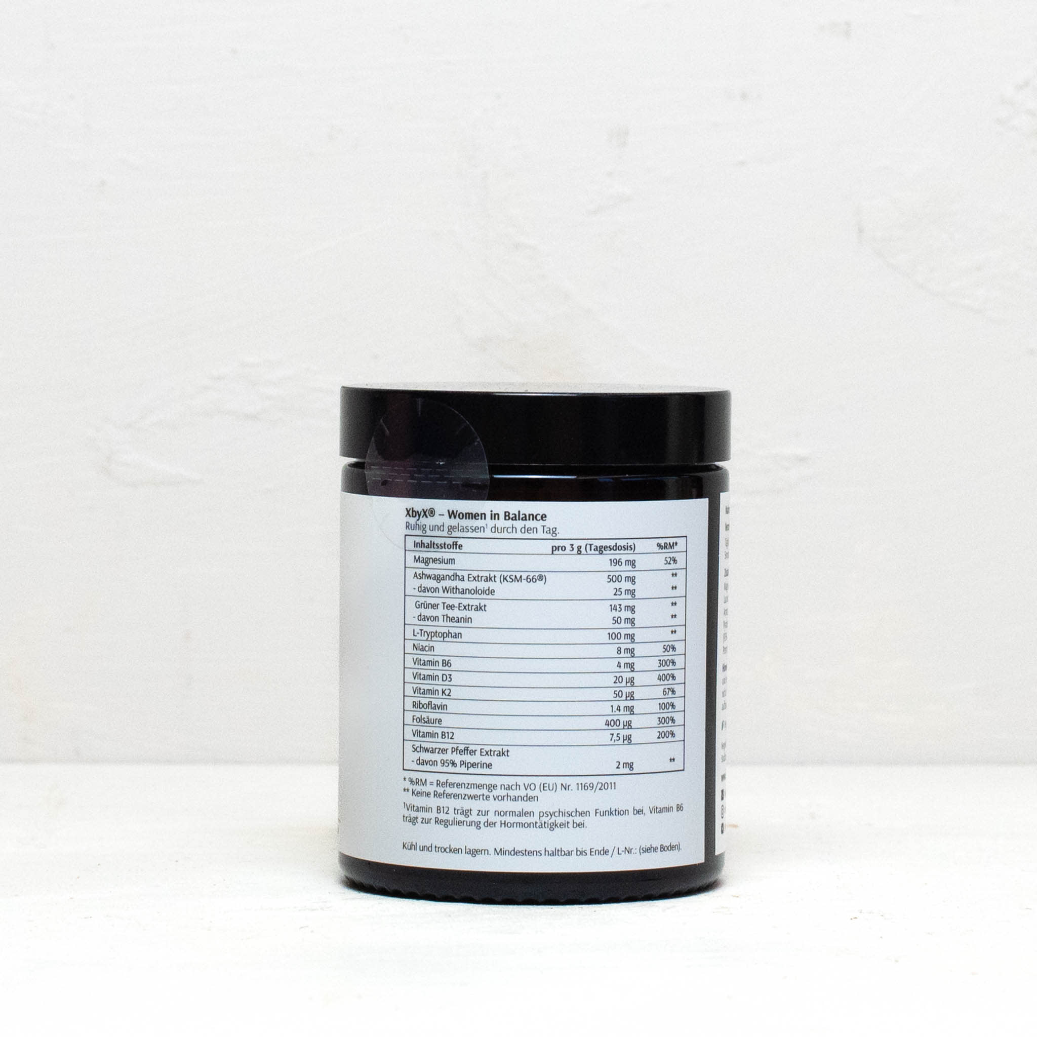 Supplement in Pulver für Hormonregulation