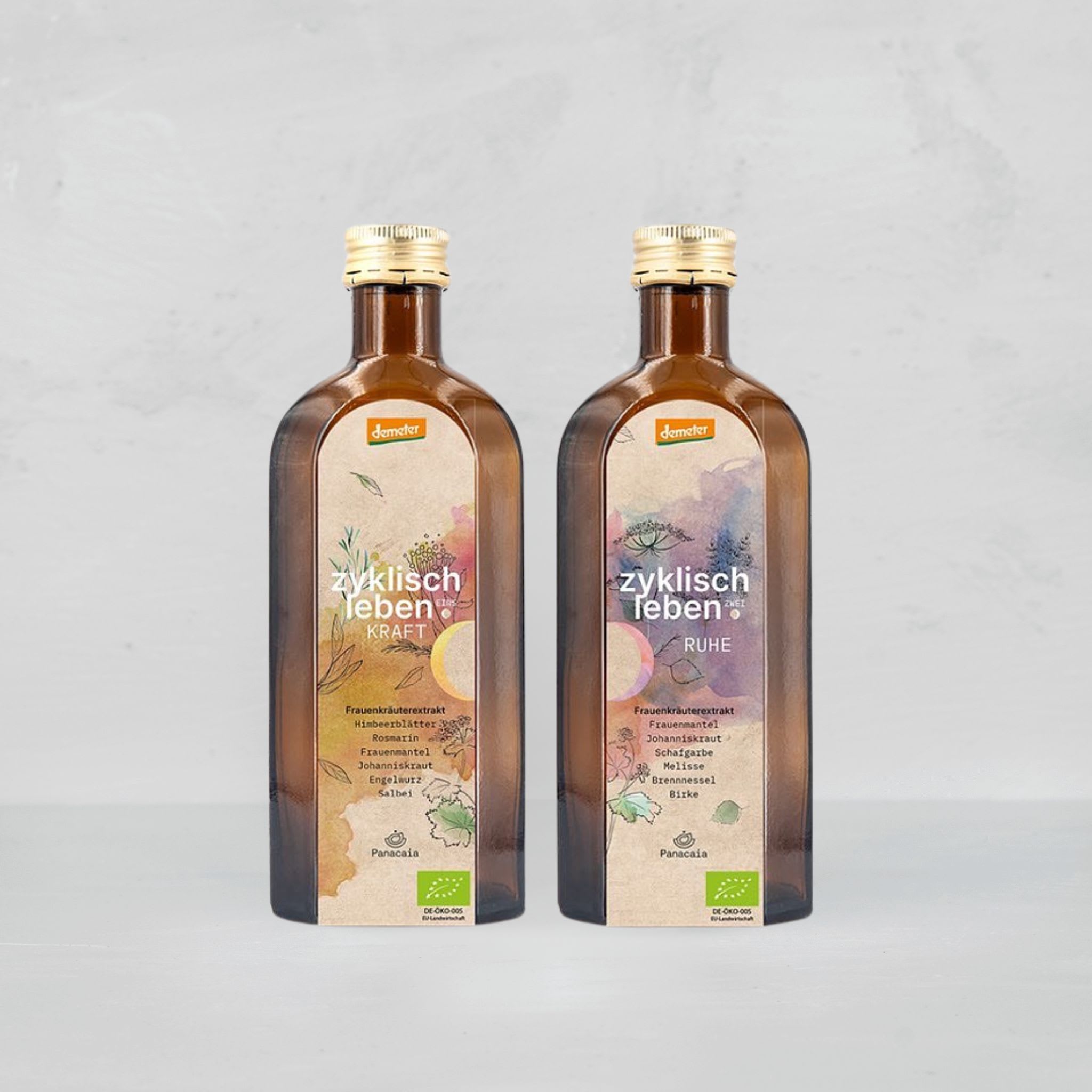 Frauenkräuterextrakt aus biodynamischem Anbau für die 1. und 2. Zyklushälfte