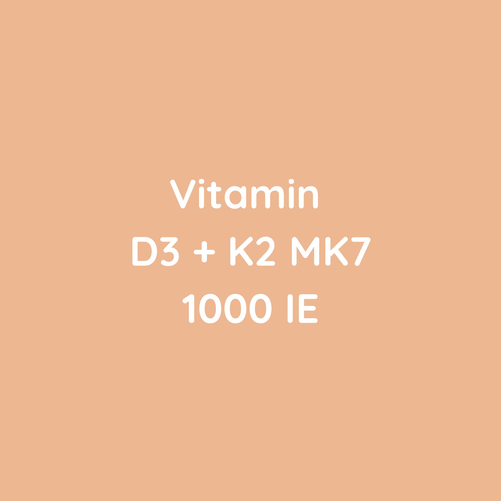 VITAMIN D3 + K2, 1.000 i.E.