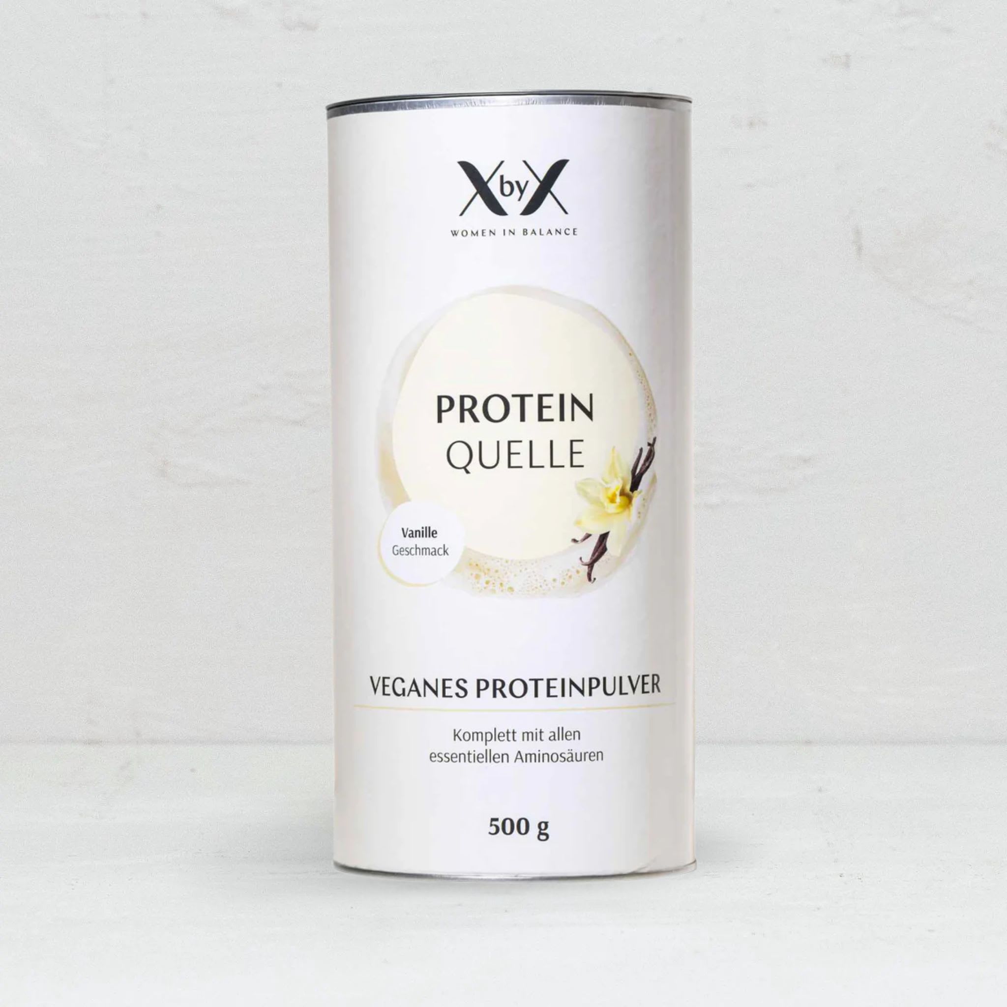 Vanille Protein ohne Süssungsmittel in einer Box