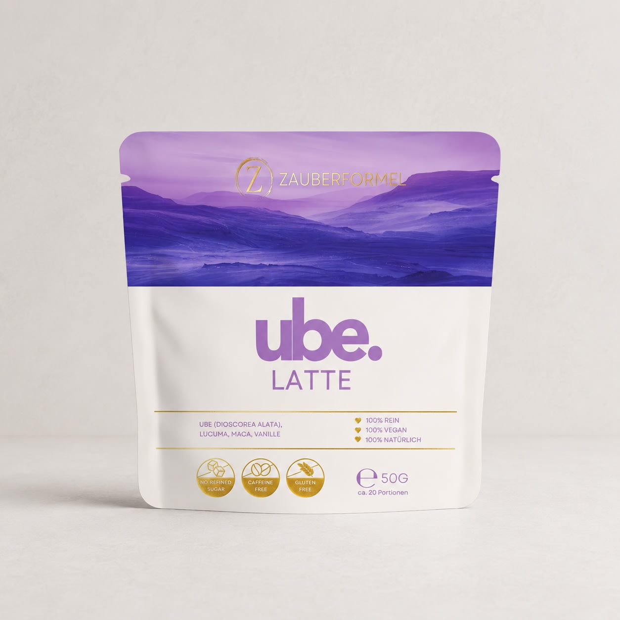 UBE Latte mit lila Yamswurzel und ausgewählten Superfoods