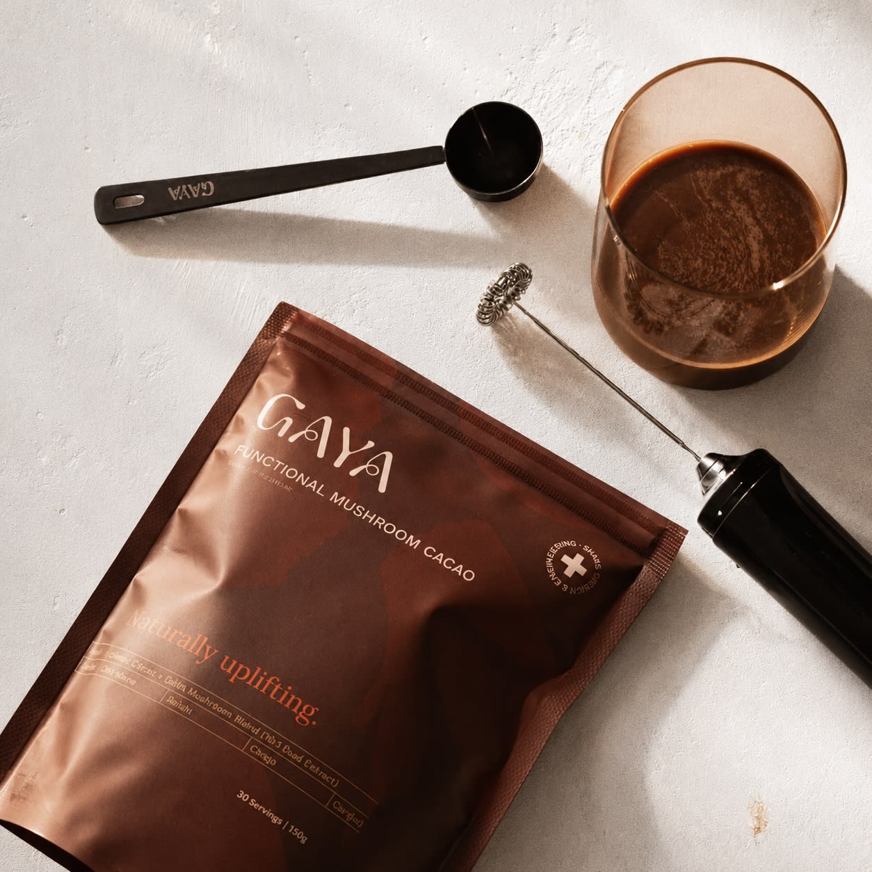 Functional mushroom cacao im Beutel plus Tasse