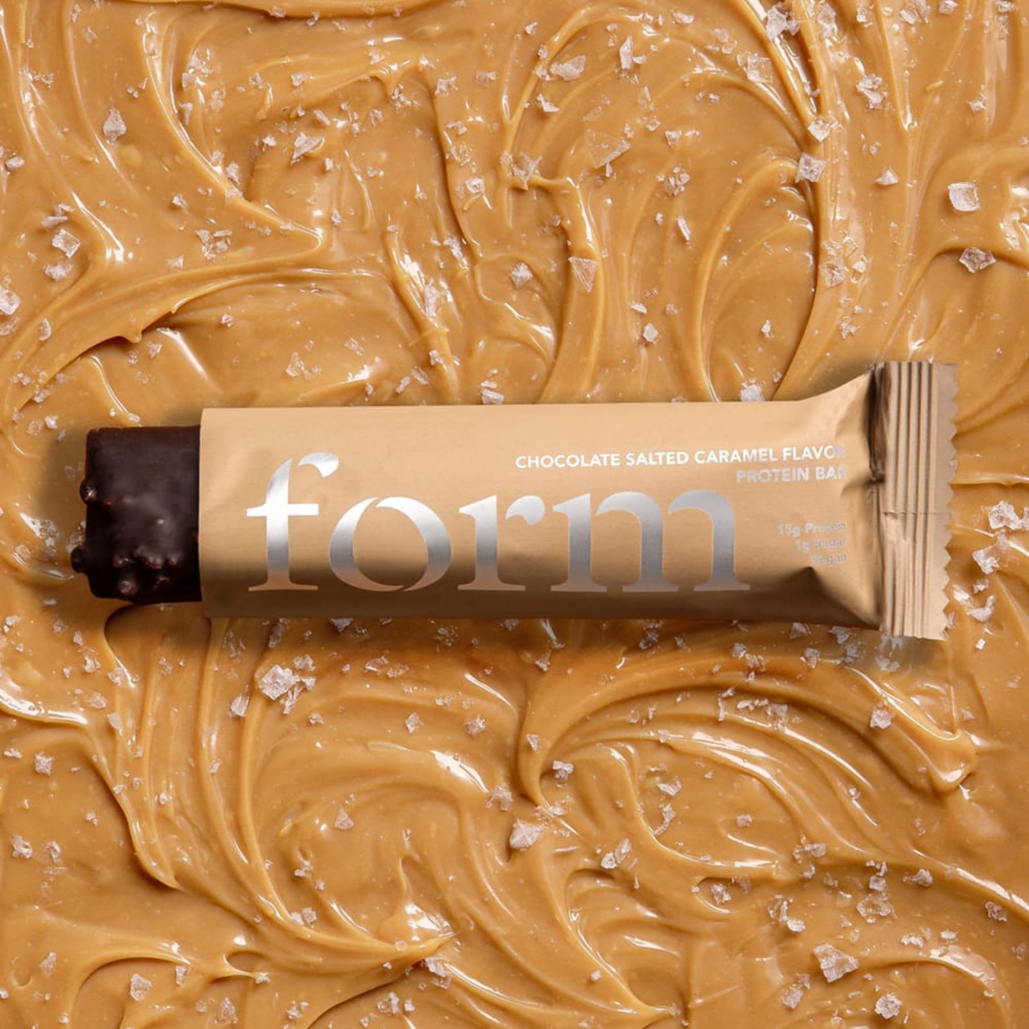 Proteinriegel Schokolade und salted Caramel