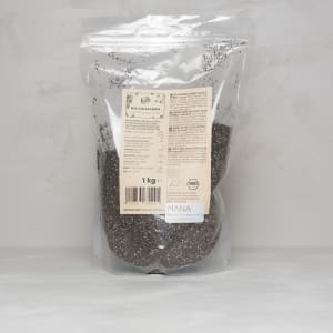 Chia Samen dunkel im Beutel