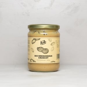 Erdnussmus Crunchy im Glas