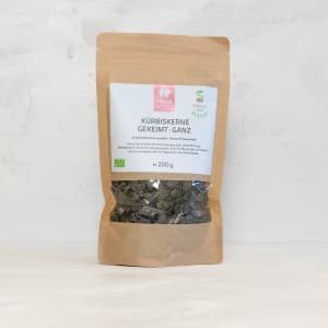 Kürbiskerne gekeimt