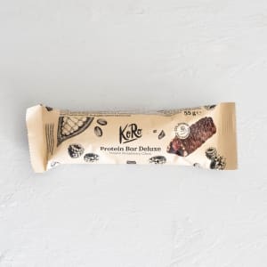 Veganer Proteinriegel mit Himbeer geschmack