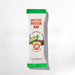 Matchaproteinriegel mit Kokos