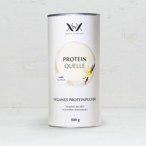 Vanille Protein ohne Süssungsmittel in einer Box