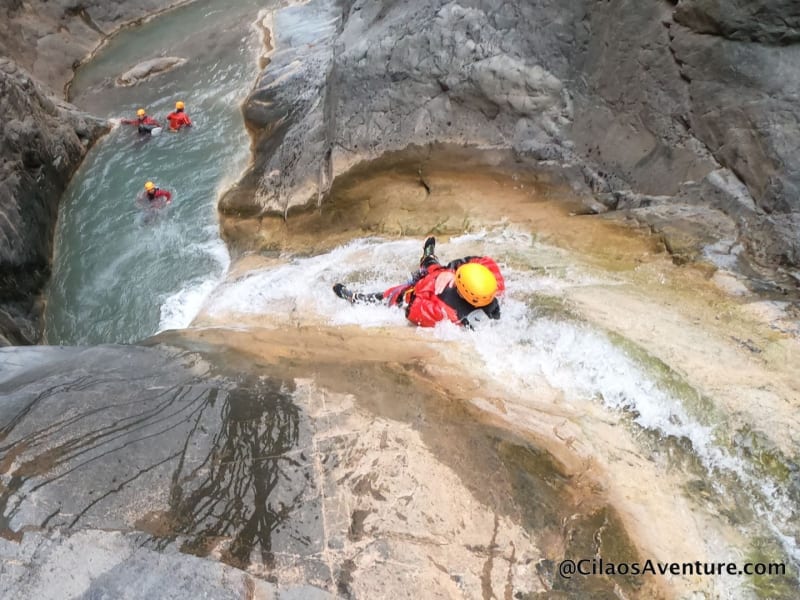 Canyon de Bras Rouge au Cirque de Cilaos, La Réunion encadré par le prestataire, La Réunion