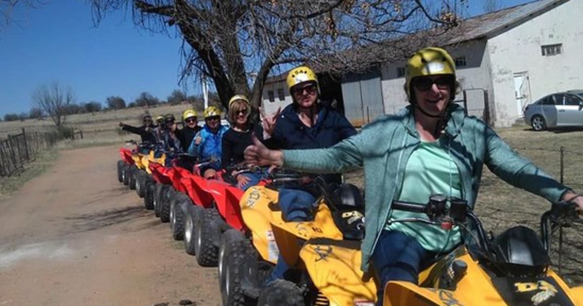 Quad biking trip in the Vredefort Dome Heritage Area near Johannesburg