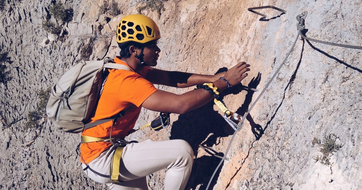 Via ferrata del Chorrico (k1) and descent of the Castellet ravine in ...