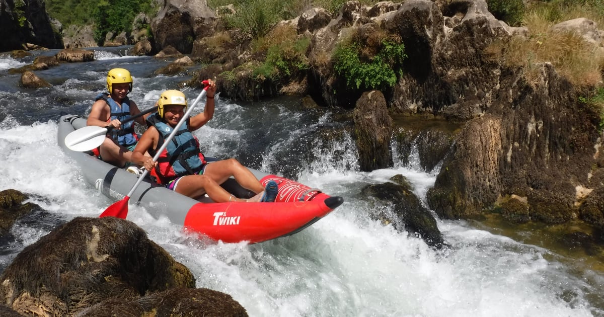 Discovery session CanoRafting in SaintGuilhemleDésert near Montpellier Manawa