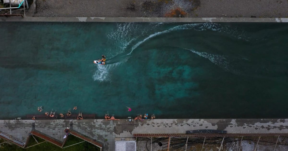 Winter Private Wakeboarding tour in Geothermal Water Pool, Iceland | Manawa