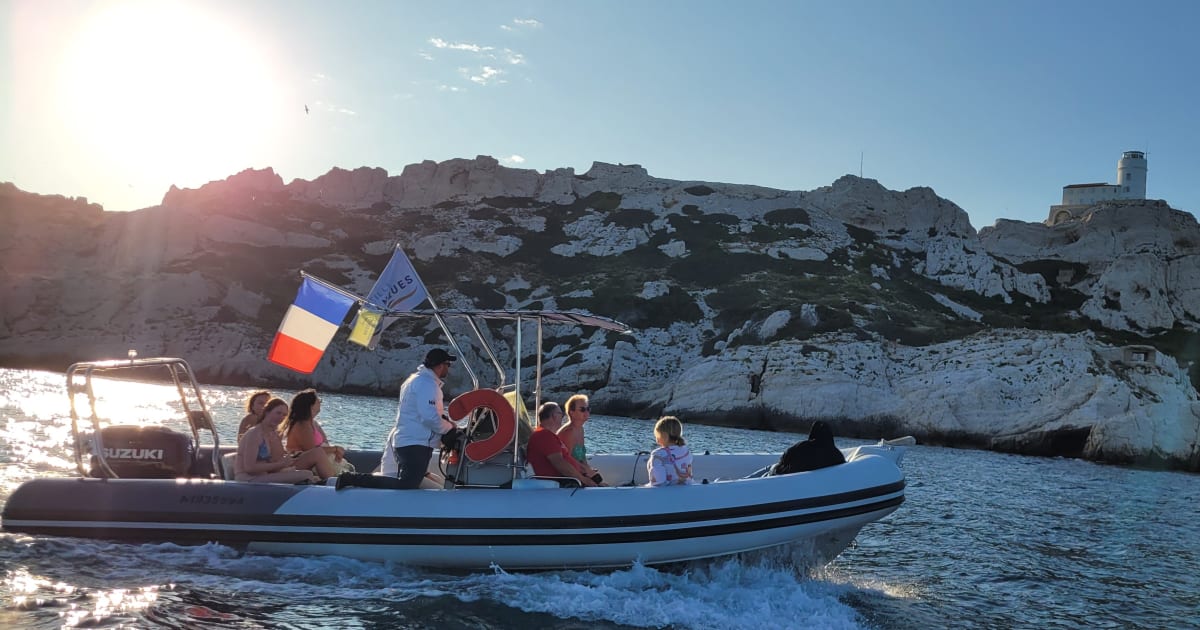 Croisière aux îles du Frioul au coucher de soleil depuis le Vieux-Port ...