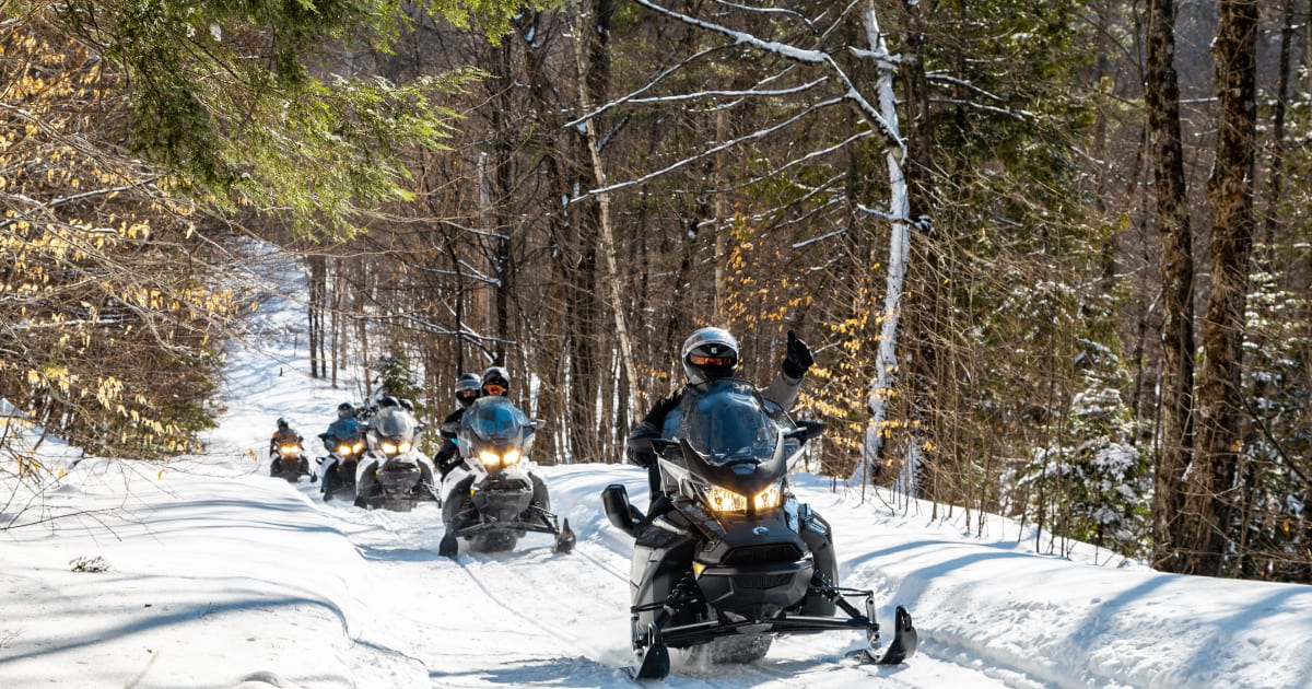 Snowmobile Excursion in the Laurentians with Transport from Mont ...