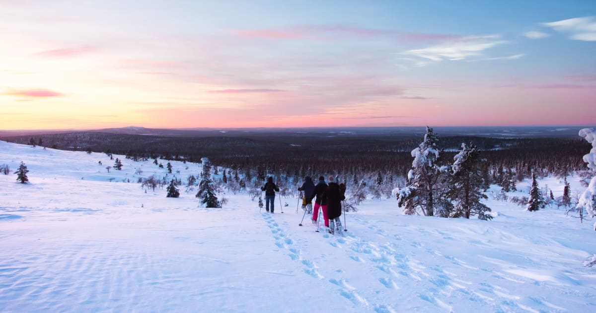 Raquettes à neige à Levi