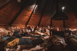 Overnight Aurora Camp and Dog Sledding in Kvaløya from Tromsø