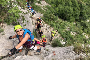 Beginner Via Ferrata Colodri in Arco, Lake Garda