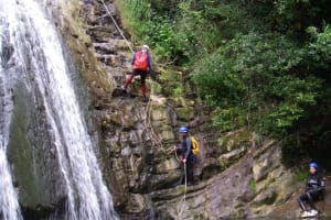 Descent of the Valcarlos canyon in Bidarray, Basque Country