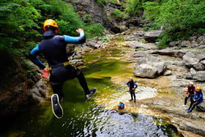 Canyoning excursion to Strubklamm Gorge near Salzburg
