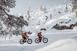 Elektrische Fatbike-Tour zur Luosto-Amethyst-Mine im Pyhä-Luosto-Nationalpark von Luosto bei Pyhä