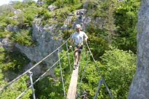 Via ferrata of Boffi near to Millau