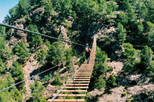 Vía Ferrata Fuente de Godalla beginners / intermediate level (k3) in Enguera, Valencia