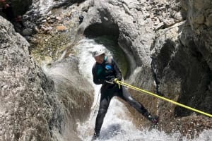 Descente du canyon Ghost dans le Parc national de Banff, Alberta
