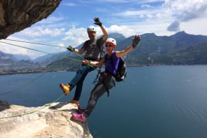 Via Ferrata Balconi sul Garda above Lake Garda