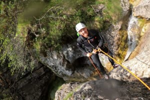Canyoning in the Fratarica Gorge in Bovec