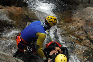 Epic Canyoning in Nonaj Canyon near Alagna Valsesia, Aosta Valley