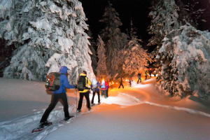 Randonnée nocturne en raquettes avec tartiflette, à Saint Lary Soulan