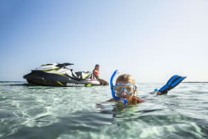 Jet ski excursion from Cala Bassa to Cala Salada, Ibiza