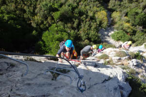 Via ferrata of La Pichona in Saint-Paul-de-Fenouillet, Pyrénées-Orientales