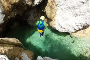 Intermediate Canyoning in Summerrain Canyon, Lake Garda