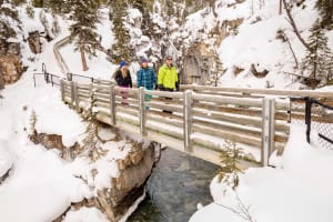 Eiswanderung in den Johnston und Marble Canyons von Banff aus