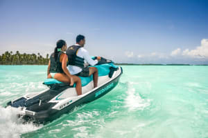Jet ski tour in the lagoon of Bora Bora