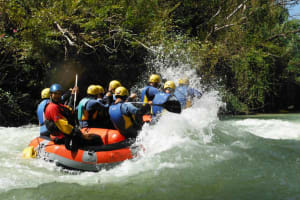 Rafting down the Genil River near Malaga