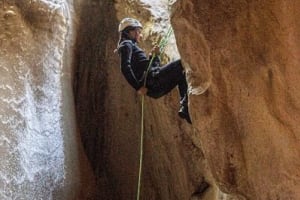 Canyoning at the Infierno Canyon in the Collegats Gorge, near Sort and Llavorsí